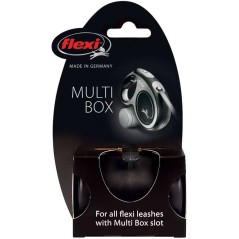 Pojemnik na przysmaki lub woreczki na odchody Flexi Multi Box, czarny