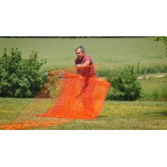 Siatka elektryczna dla drobiu, 50 m, 106 cm, podw. szpic, pomarańczowy, Kerbl 