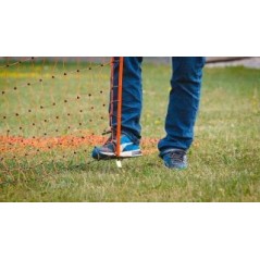 Siatka elektryczna dla drobiu, 50 m, 106 cm, podw. szpic, pomarańczowy, Kerbl 