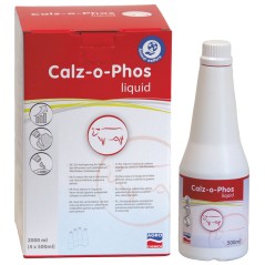 Preparat uzupełniający niedobory wapnia i fosforu u krów, Calz-o-Phos, 4 x 500 ml, Agrochemica 