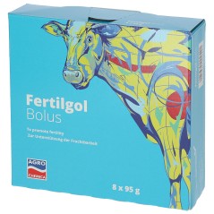 Bolus dla krów z problemami w rozrodzie, Fertilgol, 8 x 95 g, Agrochemica 