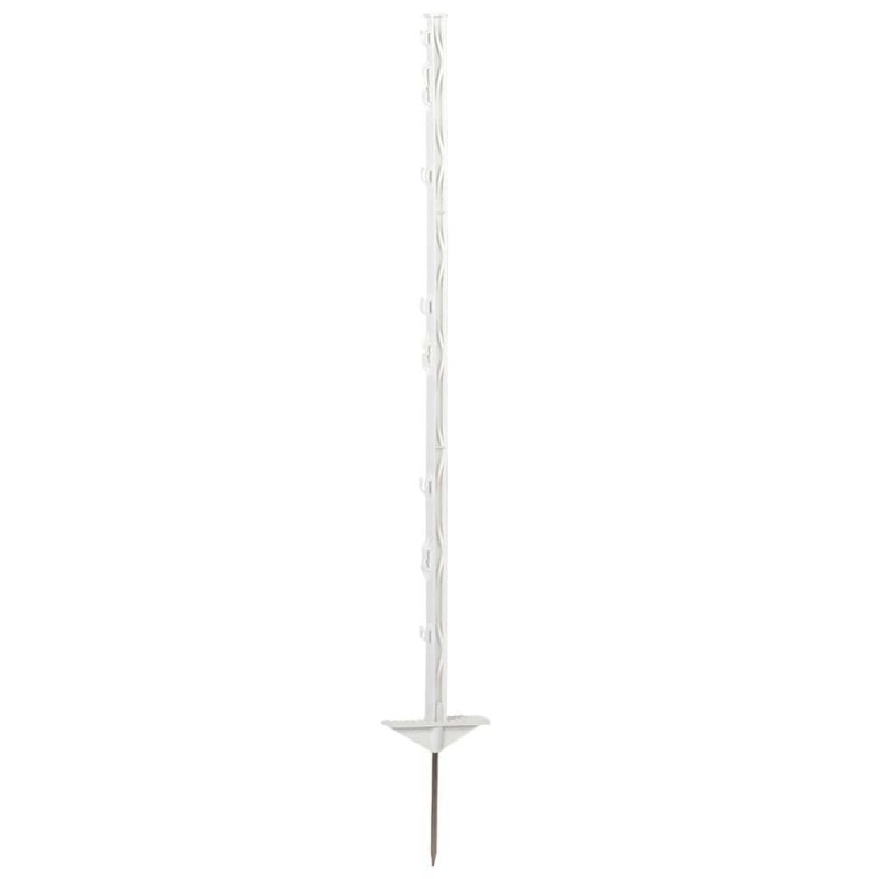 Palik ogrodzeniowy z polipropylenu CLASSIC, 105 cm, biały,  podw. stopka, 20 szt., Kerbl