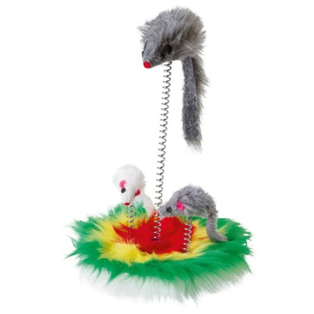 Zabawka dla kota, mysz na sprężynie, 25 cm, Kerbl