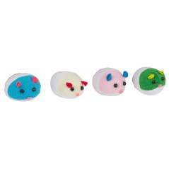 Zabawka dla kota, Myszki frotte, 7 cm, różne kolory, Kerbl