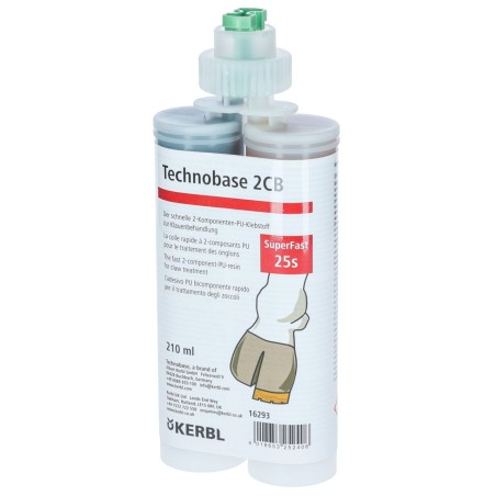 Klej do kopyt Technobase 2CB Super Fast, szybko utwardzający, 210 ml, Kerbl