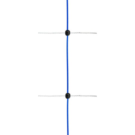 Siatka przeciwko wilkom TitanNet, 50 m, 145 cm, podw. szpic, niebiesko-biała, Kerbl