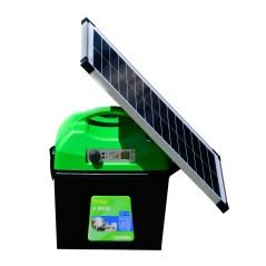 Elektryzator akumulatorowy TITAN A 8000 8,0 J + Panel słoneczny 25W do elektryzatorów, Kerbl