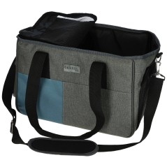 Torba transportowa dla psa Vacation, 44 x 20 x 27 cm, szaro/niebieska, Kerbl 