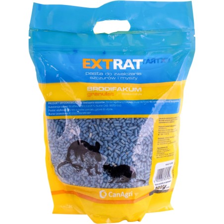 Trutka na myszy i szczury, granulat 3 kg, brodifakum, Extrat.