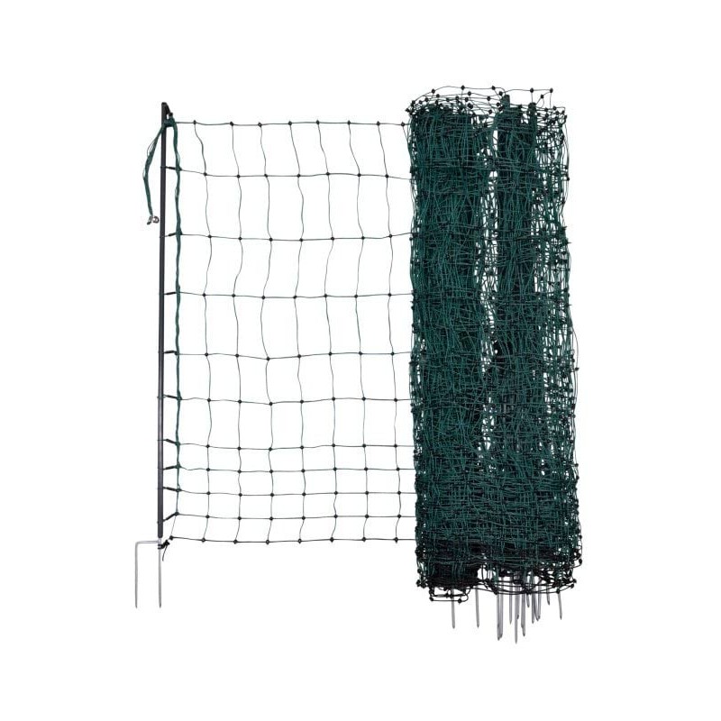 Siatka elektryczna dla drobiu Premium, 50 m, 122 cm, podw. szpic, zielony, Kerbl Siatka elektryczna dla drobiu Premium, 50 m, 122 cm, podw. szpic, zielony, Kerbl
