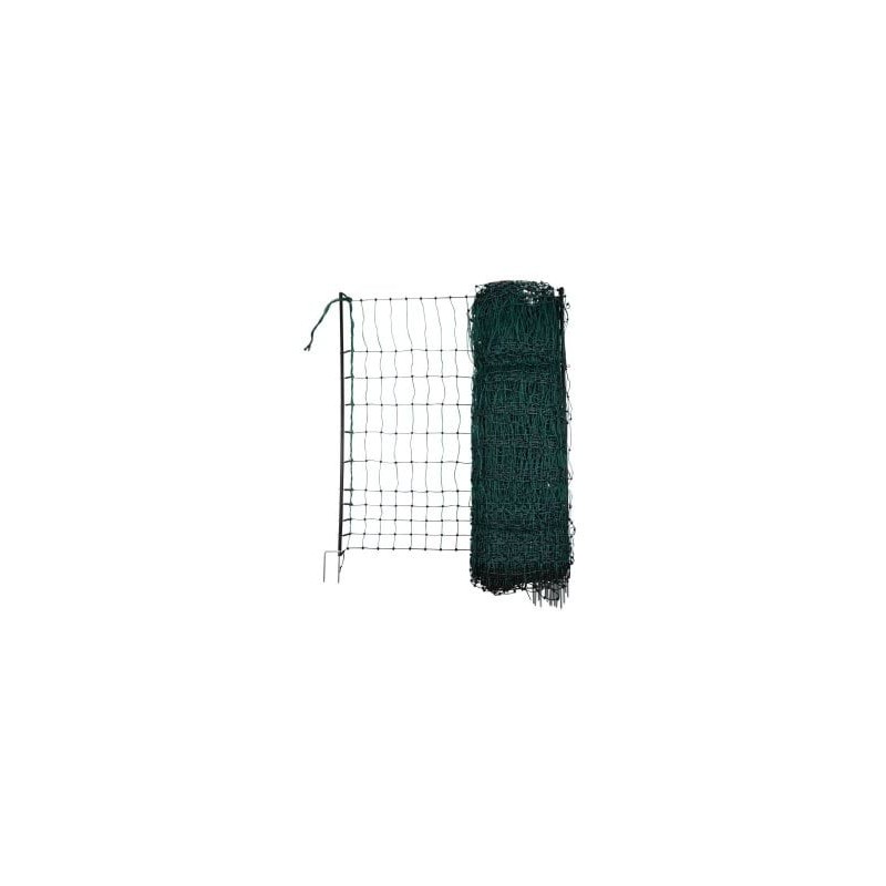 Siatka nieelektryczna dla drobiu, 25 m, 106 cm, podw. szpic, zielony, Kerbl