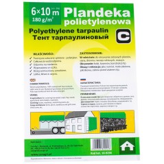 Plandeka 6x10 m, 180 g, zielona, PE, Can Agri 