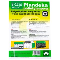 Plandeka 8x12 m, 180 g, zielona, PE, Can Agri 