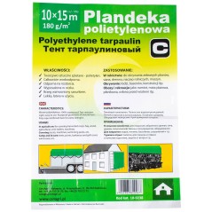 Plandeka 10x15 m, 180 g, zielona, PE, Can Agri 