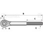 Końcówka cięgła cięgła - 1 1/4'' UNC - Kat.2