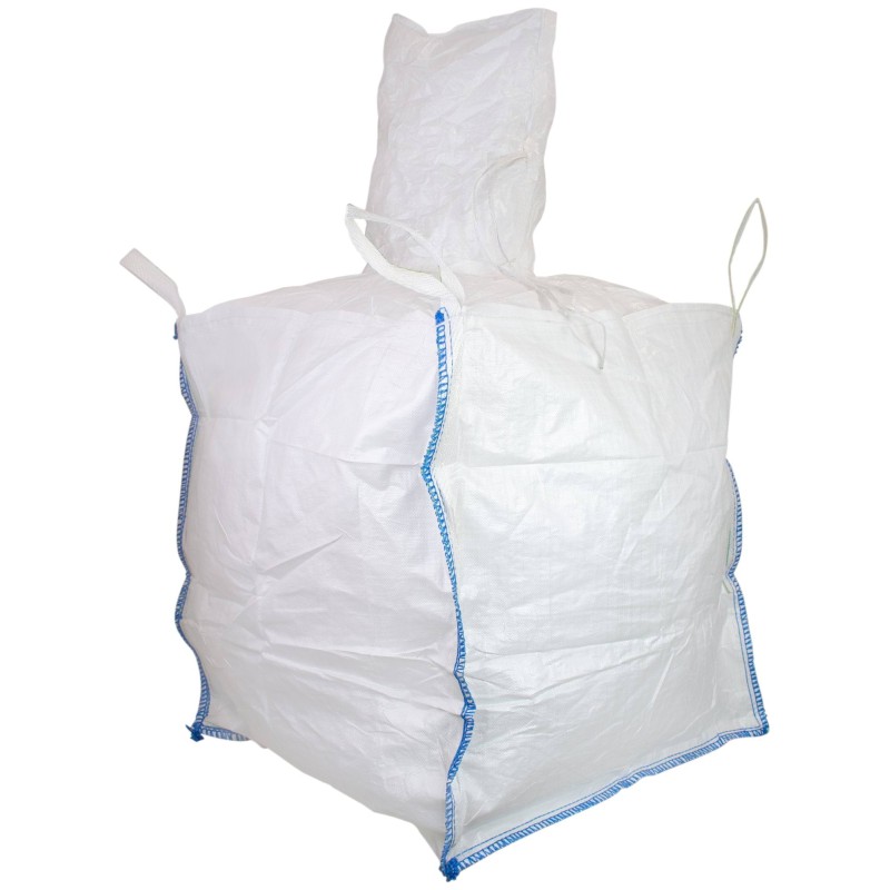 Worek BIG BAG 90x90x160, z lejem wsypowym i wysypowym, biały, 1000 kg