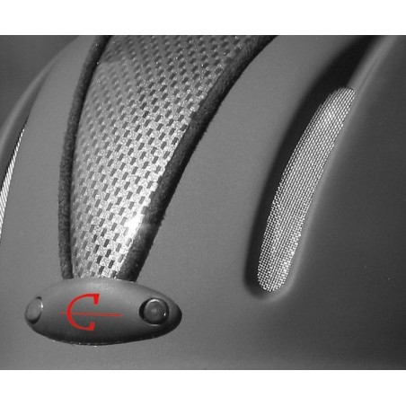 Kask jeździecki Carbonic, antracyt, 50-54 cm, Covalliero