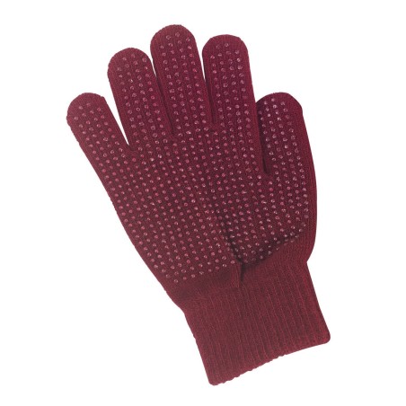 Rękawiczki jeździeckie  Magic Grippy, dziecięce, bordowy, roz. uni, Covalliero