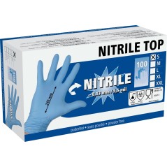 Rękawice Nitrile TOP, roz.S, niebieski, 100 szt., Kerbl