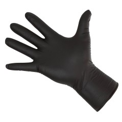 Rękawice Nitrile Long Black, roz. XL, czarny, 50 szt., Kerbl