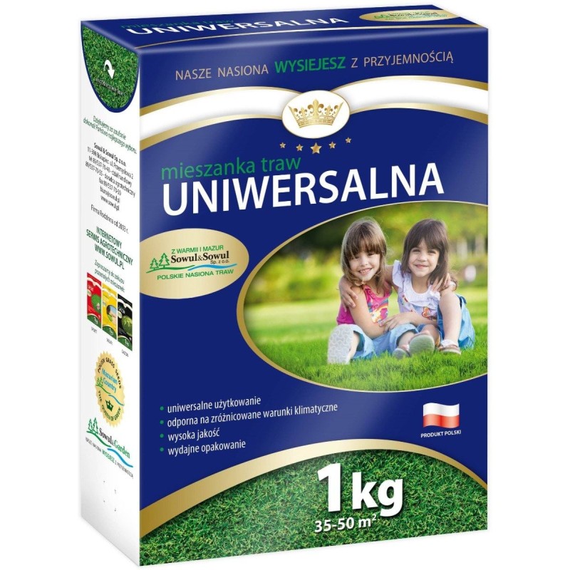 Mieszanka traw Hobby, uniwersalna, 5 kg, Sowul & Sowul