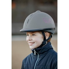 Kask jeździecki Beauty, szary, 52-55 cm, Covalliero 