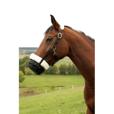 Kaganiec dla konia Teddy Fleece, czarny, roz. Cob, Covalliero