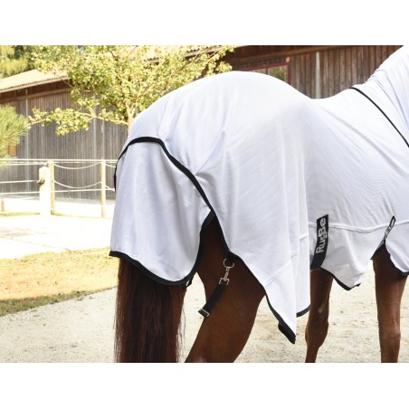 Derka przeciwowadowa dla konia RugBe SuperFly, biały, 125 cm, Covalliero