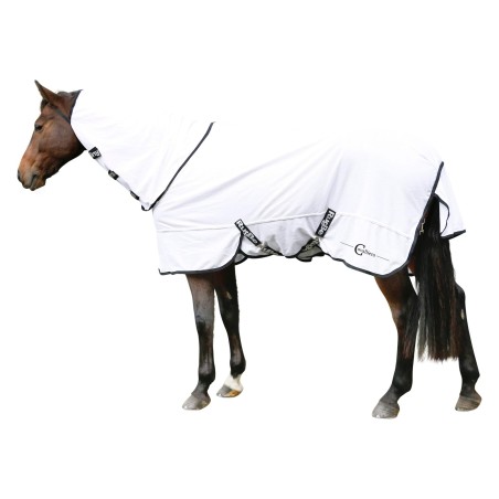 Derka przeciwowadowa dla konia RugBe SuperFly, biały, 145 cm, Covalliero