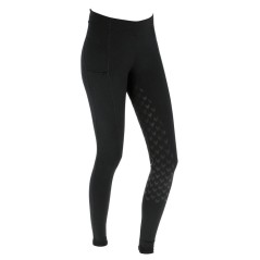 Legginsy jeździeckie Equona, dziecięce, czarny, roz. 128/134, Covalliero 
