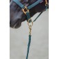 Uwiąz dla konia TopLine, zwykły karabińczyk, zielony, 200 cm, Covalliero
