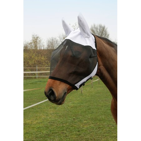 Maska przeciwowadowa dla konia z uszami SuperFly, roz. Cob, Covalliero