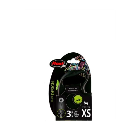 Smycz dla psa Flexi Black Design, linka, zielona, roz. XS, 3 m, 8 kg