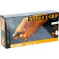 Rękawice nitrylowe Nitrile, X-GRIP 240 mm, roz. XL, pomarańczowy, 50 szt., Kerbl