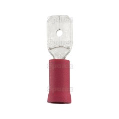 Końcówka na Kabel, Double Grip - Męski, 6.3mm, Czerwony (0.5 - 1.5mm) 