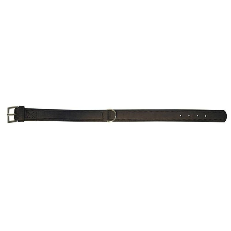 Skórzana obroża dla psa Vegas HQ, 32 - 38 cm x 20 mm, czarna, Kerbl