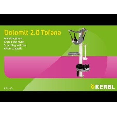 Drapak dla kota, Dolomit 2.0 Tofana, ścienny, szary, Kerbl