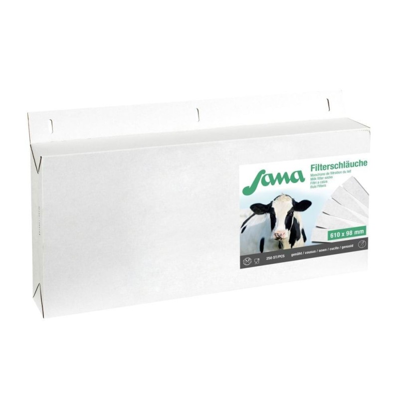 Filtr rurowy do mleka Sana, szyty, 610 x95 mm, 75 gr, 200 szt., Kerbl