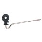 Izolator dystansowy do drutu, plecionki i linki, z trzpieniem, 22 cm, Kerbl