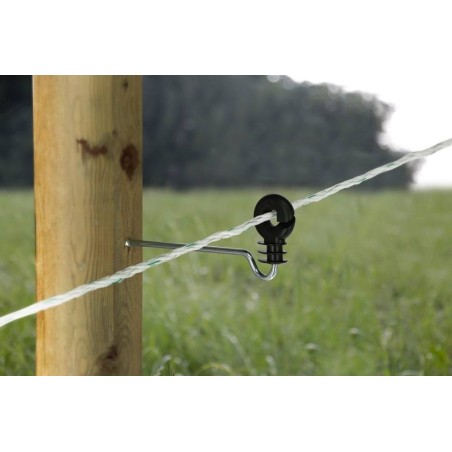 Izolator dystansowy do drutu, plecionki i linki, z trzpieniem, 22 cm, Kerbl