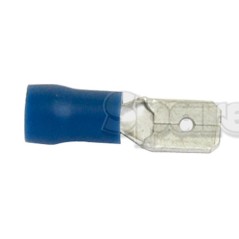 Końcówka na Kabel, Standard Grip - Męski, 6.3mm, Niebieska (1.5 - 2.5mm) 