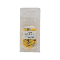 Końcówka na Kabel, Standard Grip - Męski, 6.3mm, żółty (4.0 - 6.0mm) (agropak 25 szt)