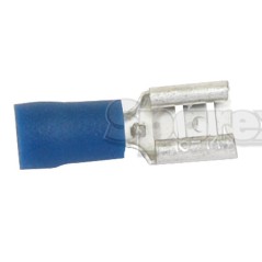 Końcówka na Kabel, Standard Grip - Żeński, 6.3mm, Niebieska (1.5 - 2.5mm) 