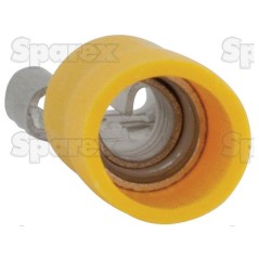 Końcówka na Kabel, Standard Grip - Żeński, 6.3mm, żółty (4.0 - 6.0mm)