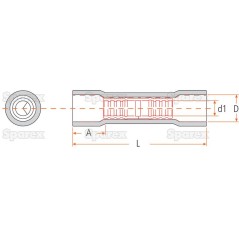 Końcówka Na Kabel, Standard Grip, 5.0mm, żółty (4.0 - 6.0mm) (agropak 25 szt) 