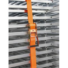 Pas transportowy  z napinaczem, 30m x 50mm, 4000 kg, 28 kN, pomarańczowy, Kerbl