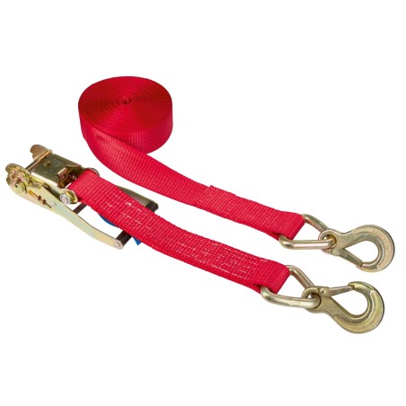 Pas transportowy z napinaczem, 8m x 50mm, 5000 kg, 30 kN, czerwony, Kerbl