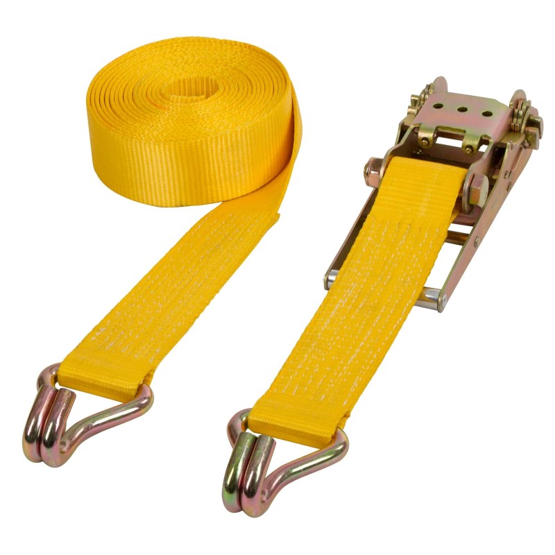 Pas transportowy z napinaczem, 8m x 75mm, 10 000 kg, 50 kN, żółty, Kerbl