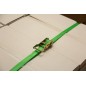 Pas transportowy jednoczęściowy z napinaczem, 5m x 25mm, 1500 kg, 15 kN, zielony, Kerbl