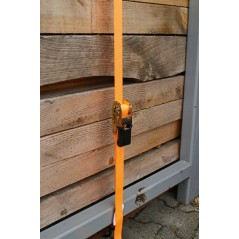 Pas transportowy z napinaczem, 5m x 25mm, 500 kg, 5 kN, pomarańczowy, 4 szt., Kerbl